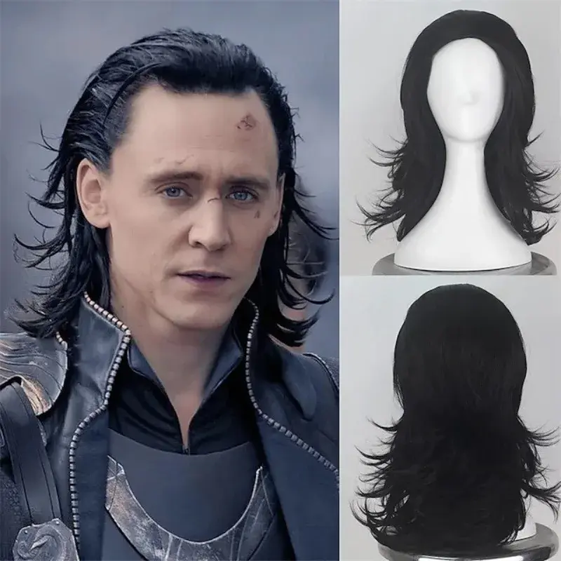 Loki Laufeyson Cos Wig Bar Headwear Back Head Level Reflex Action Short Hair Science Fiction Drama Loki Male Lead Role Headgear